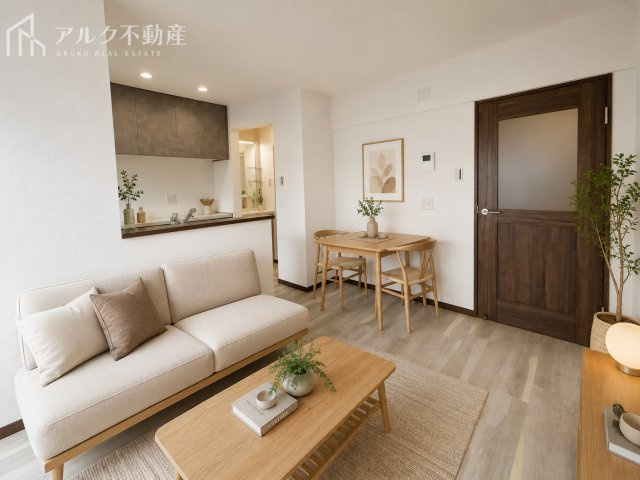居間・リビング※AIによるステージング実施