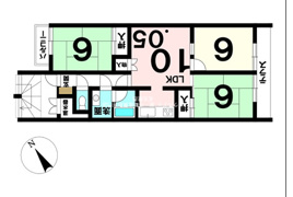  ライオンズマンション東山第二 ✨️仲介手数料無料✨️見付小学校・城山中学校の間取り