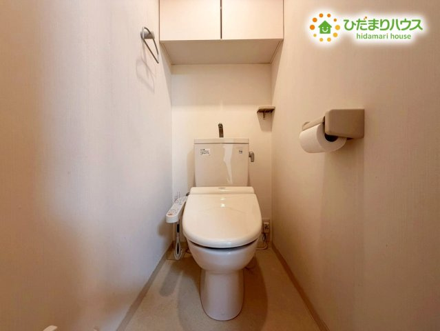 清潔感のある、使い勝手の良いトイレです。