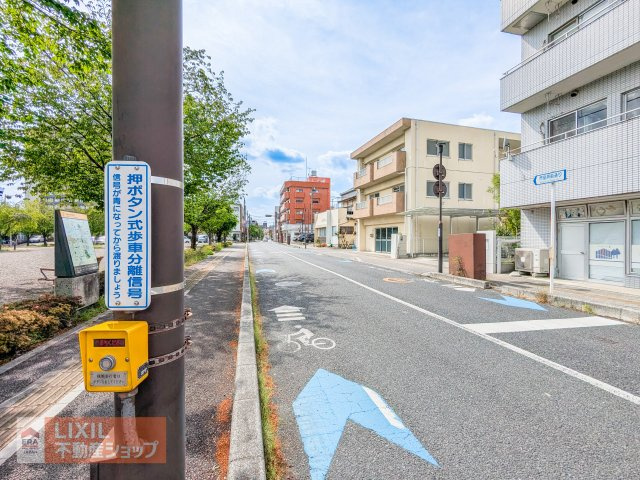 広々とした前面道路で見通し良好です！横断歩道を渡ってすぐに宇都宮城址公園に入れるので、お散歩するのに好条件の立地です♪