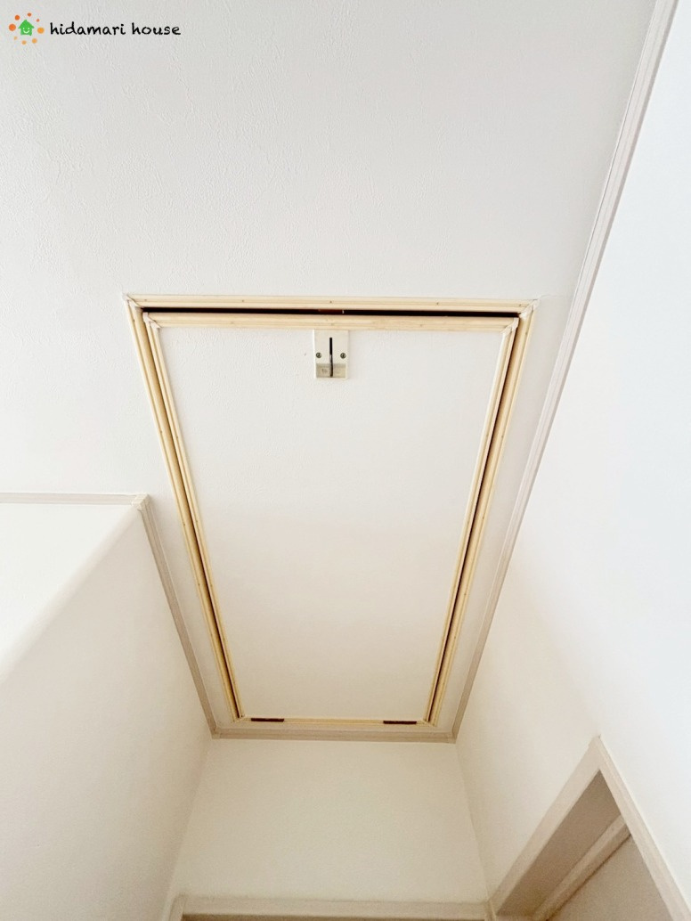 小屋裏収納で季節物もたくさんしまえちゃいます。