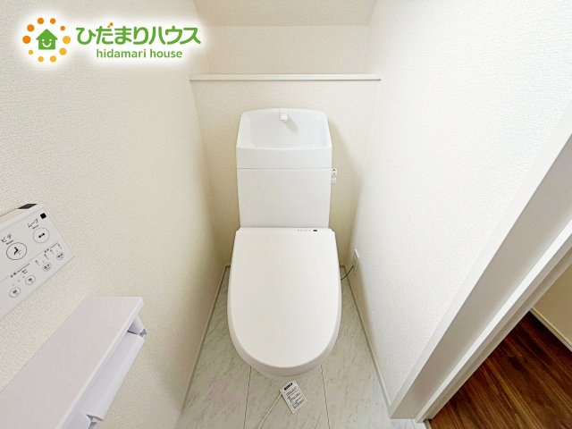 1・2階にトイレあるため、同時に利用でき混雑を避けられますね