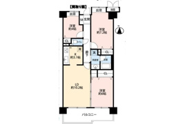 ヴィルヌーブ大宮　中古マンションの間取り