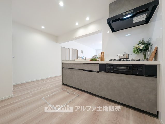 【Modern　Kitchen】◆新規交換済みキッチン◆食洗機や浄水機能を備えたシステムキッチン。対面式で家族との会話も楽しみながら料理ができます。