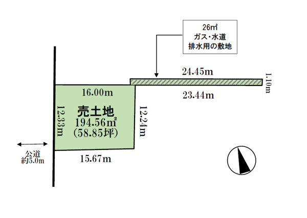 【清須市下河原下之切　土地の区画図】
