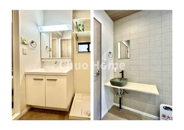 洗面台は、洗面所と2階のトイレのところにそれぞれ設置