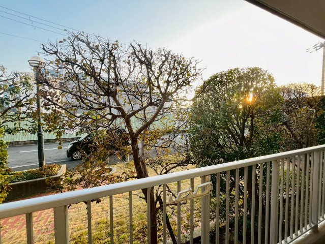 バルコニーからの景色です。