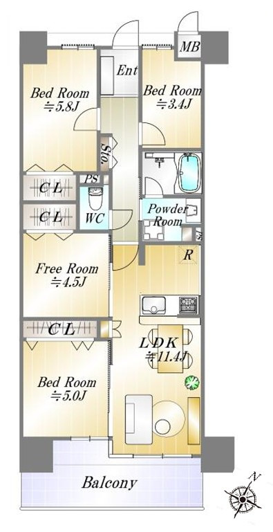 間取り：328000616410