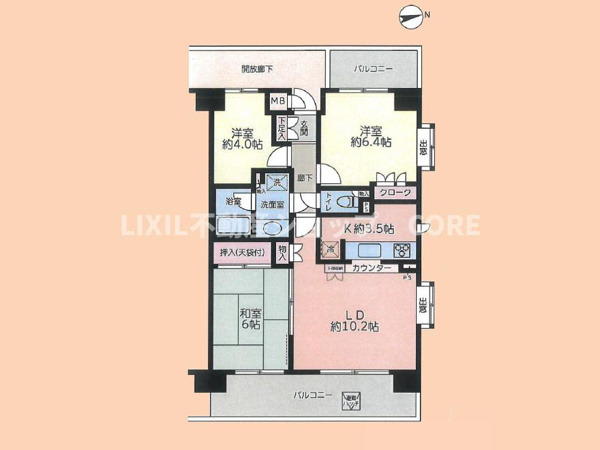 【相武台西パーク・ホームズの間取り】