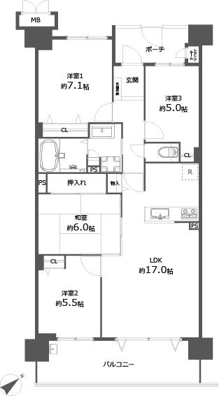 間取り：312001100468