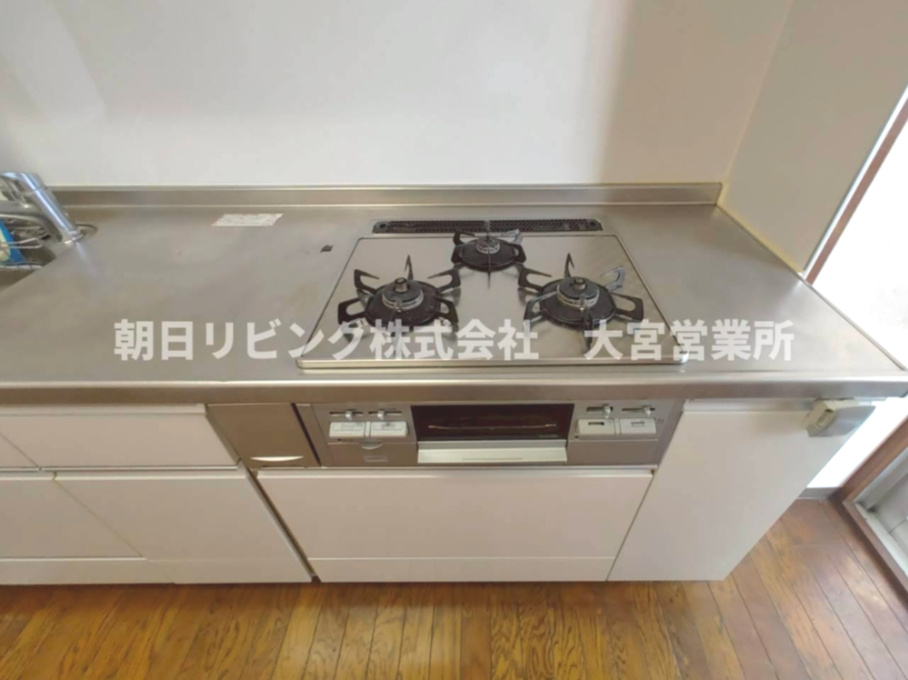 料理好きにはうれしい3口ガスコンロ