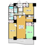 三の丸グランキャッスルタワーの間取り