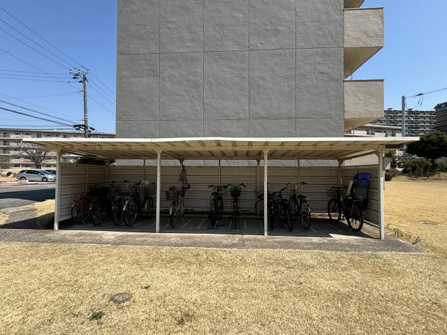 自転車置場です！