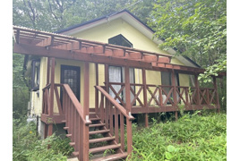 別荘利用に ウッドデッキでBBQ 週末はミニキャンプ 高久丙の外観