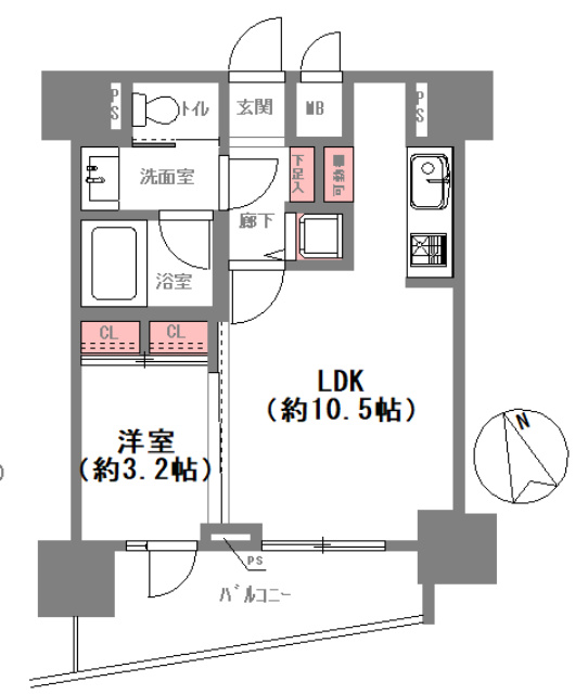 ペット飼育OK♪【1LDK＋南向きバルコニー☆】室内リフォーム済み☆（2026年9月完了）システムキッチン新調、食洗機完備です☆