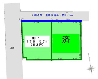 区画図は、土地の形状、境界、道路との関係を詳細に示す図面土地の正確な位置、面積、形状を把握し購入や建築計画の判断に不可欠です。区画整理や開発状況も示され、将来的な土地利用のイメージを掴む上でも重要。