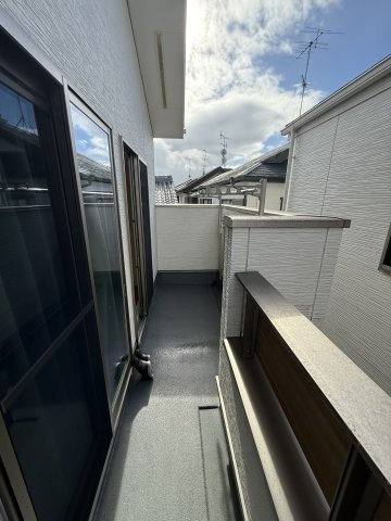 西向きバルコニーです。