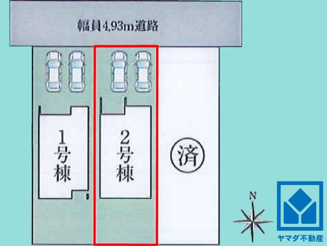 ファーストタウン尼崎市第29東園田町、全3棟の2号棟です。区画それぞれ間取りが違うので、ライフスタイルに合わせてご検討ください。