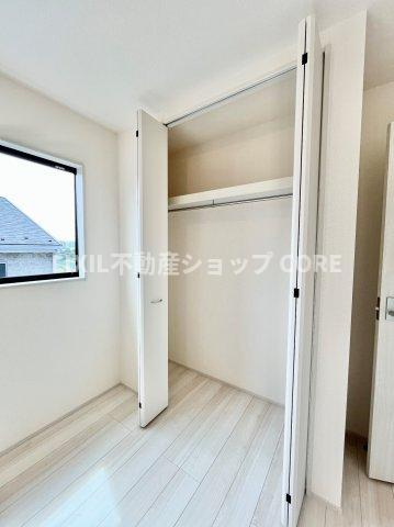 全居室にクローゼットを完備！居室空間をより広く隅々までお使いいただけますね。　