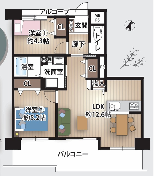 間取り：328000624611