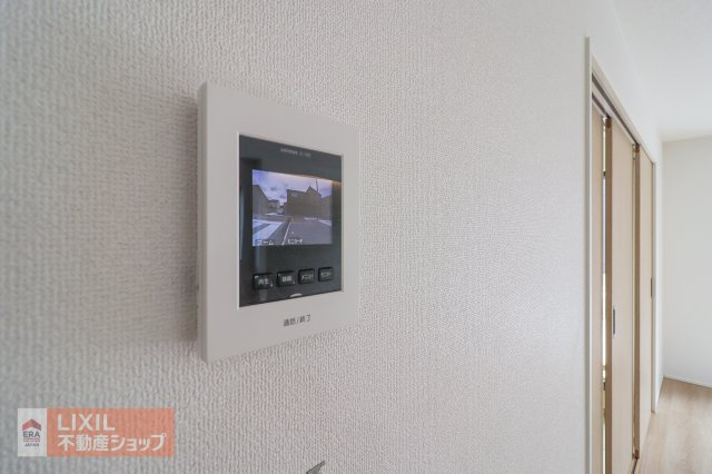 【TVインターホン】現地完成写真。カラーTVインターホン。
