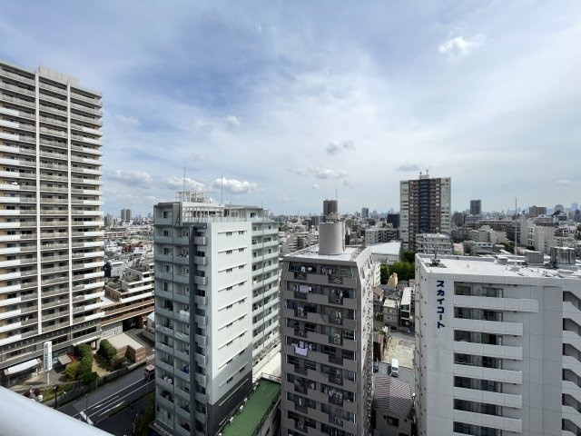 前面棟無しで南東向きのバルコニーは、陽当たり・通風・眺望良好です。　