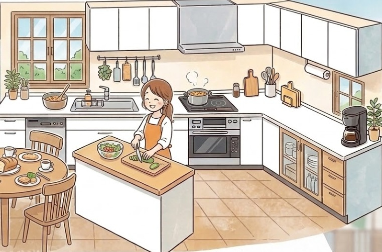 【設備】ホーロークリーンレンジフード：　汚れが付きやすい整流板もホーロー製。しつこい油汚れも食洗機や水洗いで簡単に落とせます。