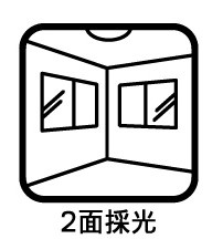 2面採光