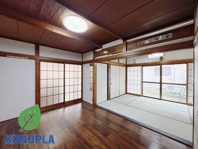 ■居間｜「続き間の和室」は、戸を開ければ大空間、閉じれば個室として活用できるのでお子様の遊び場や客間としても便利です♪