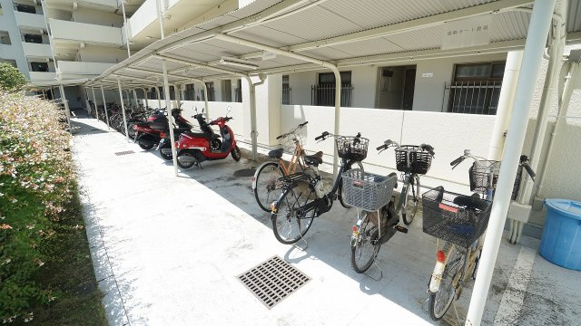 収容台数豊富な駐輪場