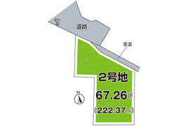 柏原市田辺 第2期 売土地の区画図