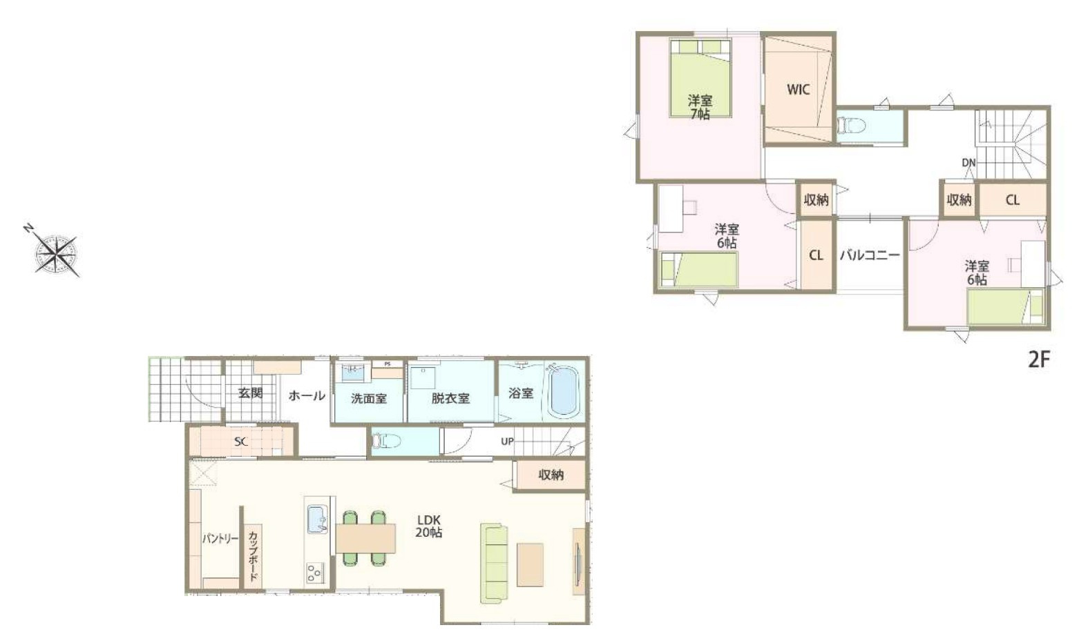 ■間取り図｜敷地面積：225.41（約68.18坪）　建物面積：120.89（約36.56坪）
