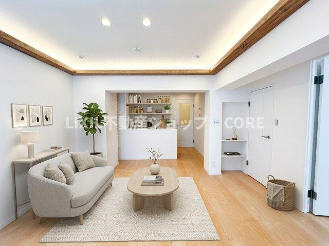 本画像はCGで作成しており、実際に現地に家具は置かれておりません。また、価格に家具は含まれておりません。