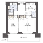 グラングリーン大阪 THE NORTH RESIDENCEの間取り