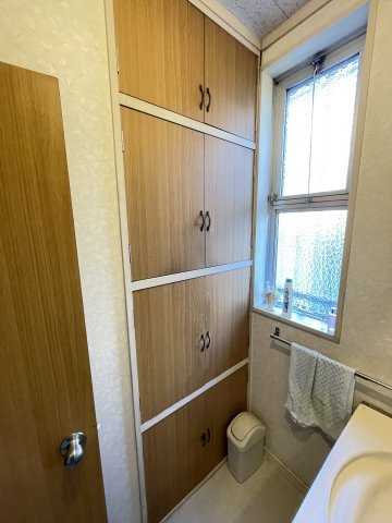 脱衣所の収納です。収納はたっぷりございます。