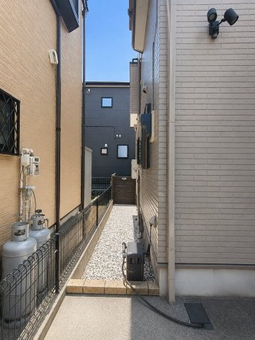 物件脇のスぺース