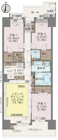 間取り：313004899597