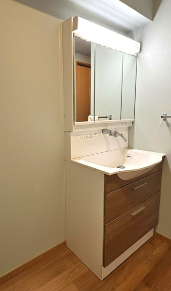 【レーベンスガルテン長池Ⅱの独立洗面台】