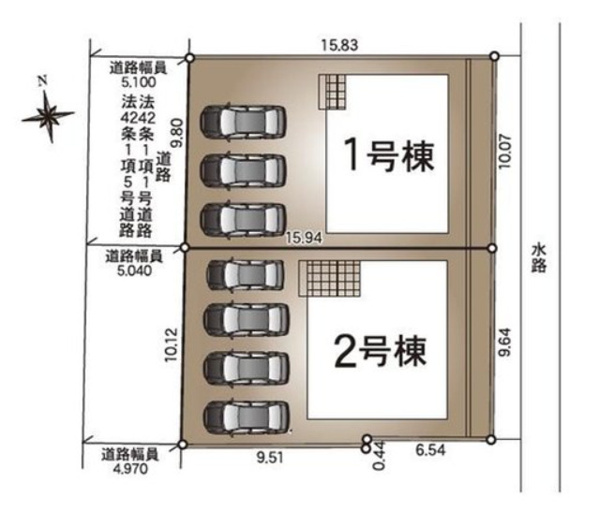 【新潟市東区下木戸 第3 1号の区画図】