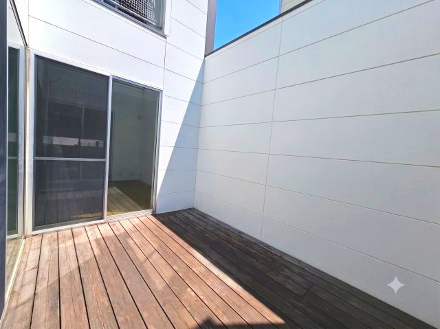 中庭は周りの目を気にすることなく楽しむことができます。