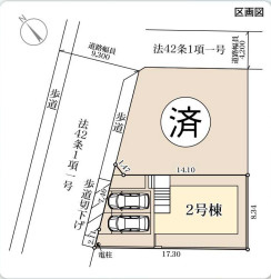 区画図です。2号棟