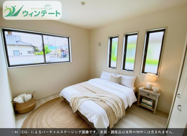 家具を配置してもゆとりのある洋室。お子さまの成長に合わせて使い方を変えられるフレキシブルな空間です。