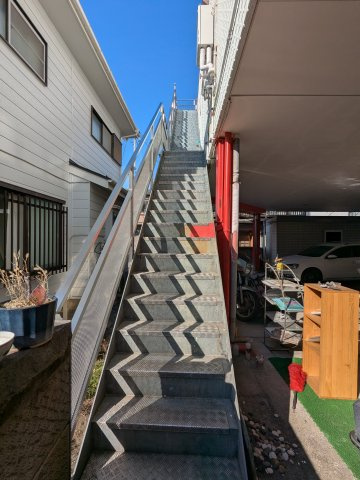 外階段です。