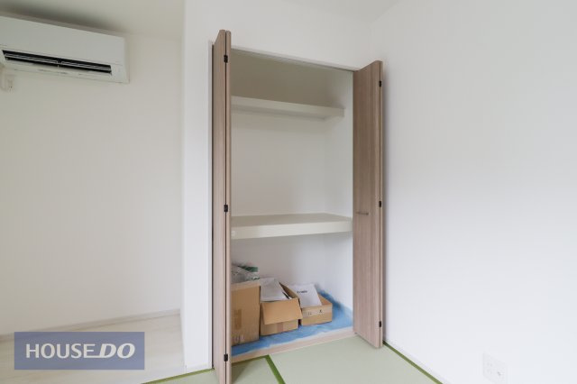 【収納】現地完成写真。しっかり収納がついております！