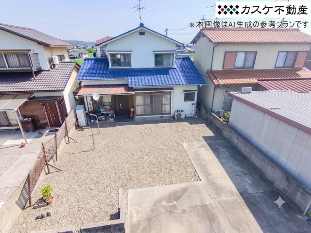 ※本画像はAI生成による外構イメージプランです。工事費用目安：約50万円　詳細な見積りやプランについてはお気軽にご相談ください。