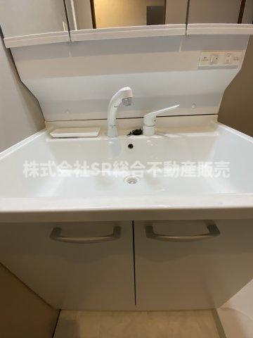 シャワー付きの独立洗面台です！
