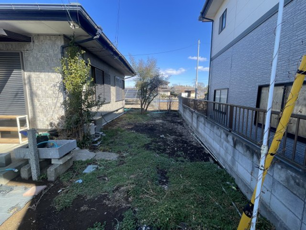 【筑西市下野殿4LDK平家中古住宅の庭】