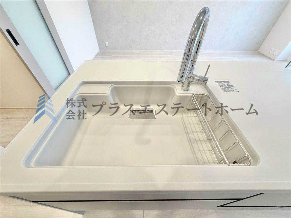 天板と一体型のシンク♪つなぎ目がないのでお掃除も楽々です♪