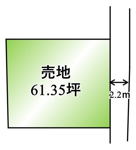 【甲府市千塚3丁目　売地の間取り】
