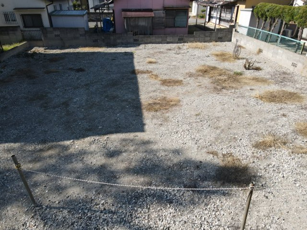 【甲府市千塚3丁目　売地の外観】